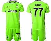 2020-21 Juventus 77 BUFFON Fluorescent Green Goalkeeper Soccer Jersey,baseball caps,new era cap wholesale,wholesale hats